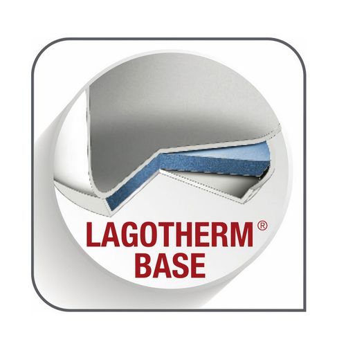 Salvaspazio+ Faitout Inox Non Revêtu 26 Cm Lagotherm + Couvercle Verre - 12138031226