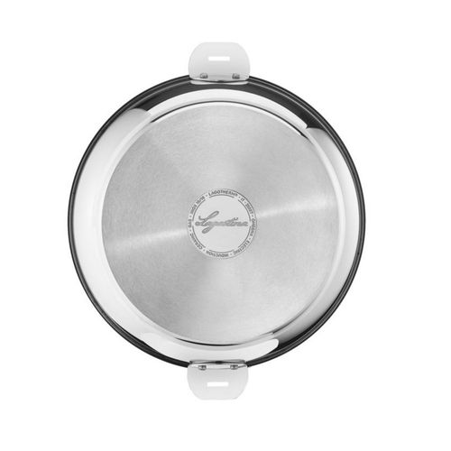 Salvaspazio+ Faitout Inox Non Revêtu 26 Cm Lagotherm + Couvercle Verre - 12138031226