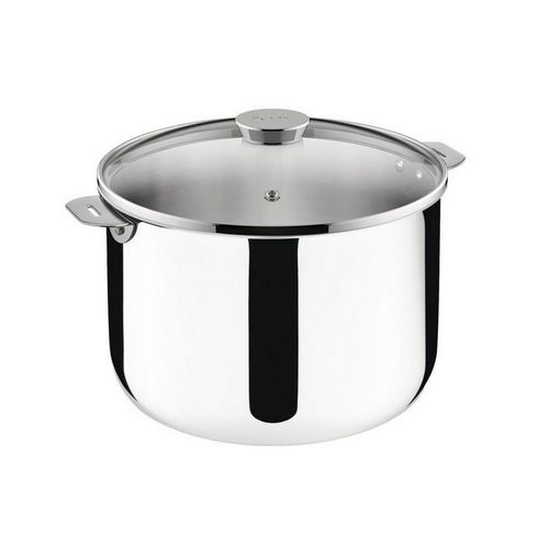 Salvaspazio+ Faitout Inox Non Revêtu 26 Cm Lagotherm + Couvercle Verre - 12138031226