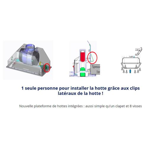 Groupe filtrant WHIRLPOOL WCT38FLSX 53 cm