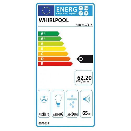 Hotte Télescopique 60cm 336m3/h Gris - Akr7491ix