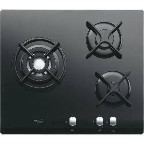 Table Gaz Whirlpool Akt404nb 60 Cm 3 Foyers Noir