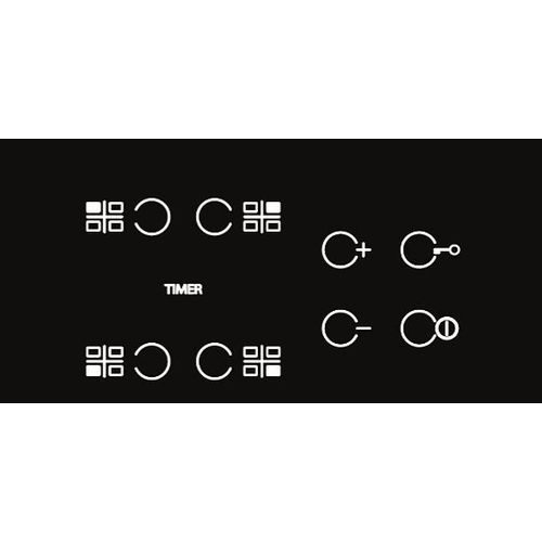 Table vitrocéramique WHIRLPOOL AKT8090NE 4 Foyers Noir