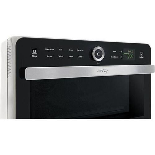 Jt469wh - Micro-ondes Jet Chef - 33 L - 6eme Sens Combi Crisp Vapeur - Cavité Inox - Plateau Tournan