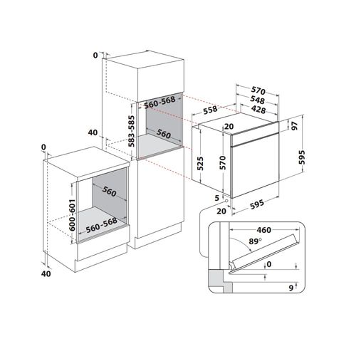 Four Intégrable Multifonction 71l 60cm Catalyse Inox Omr58cu1sx