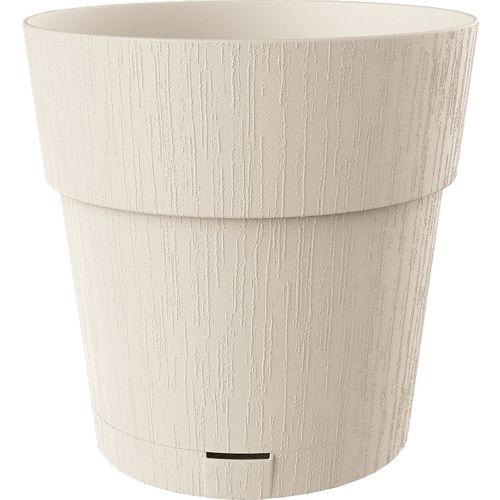 Pot De Fleur Ethica - 2 L - 40 X H39 Cm - Avec Réserve D'eau - Blanc