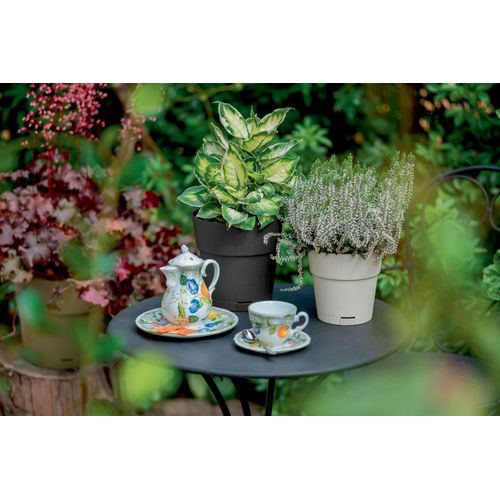 Pot De Fleur Ethica - 2 L - 40 X H39 Cm - Avec Réserve D'eau - Blanc