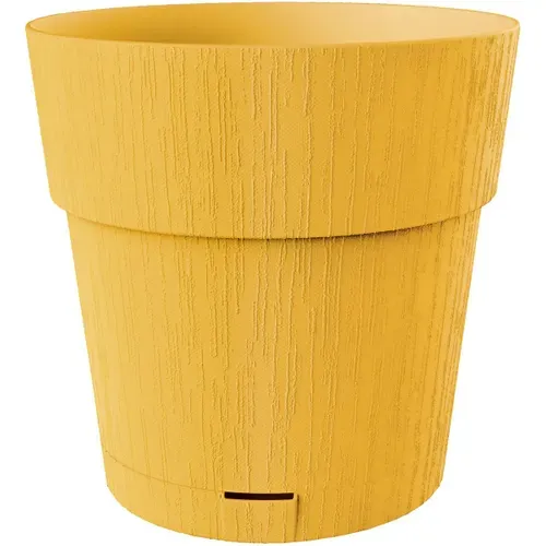 Pot Rond Ethica 40 X 39 Cm - 2 L, Finition Bois Mat, Réserve D'eau