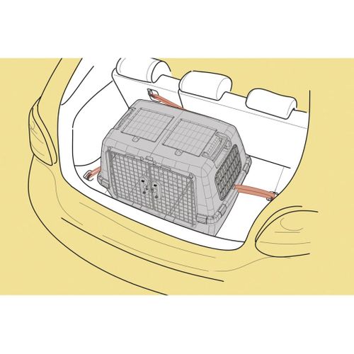 Cage Pour Animaux Gulliver Touring 80x58x62 Cm Gris 81340