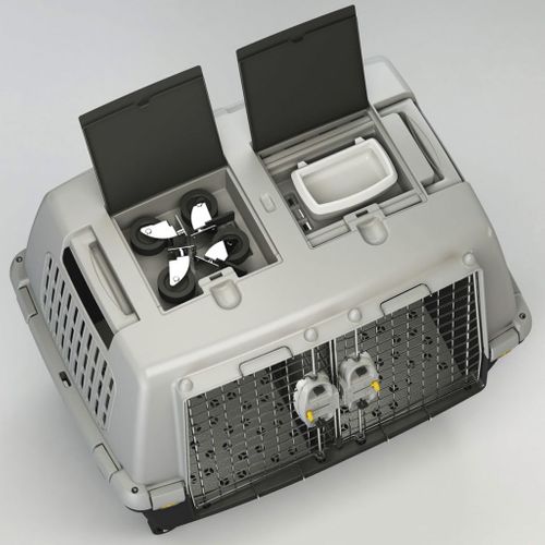 Cage Pour Animaux Gulliver Touring 80x58x62 Cm Gris 81340