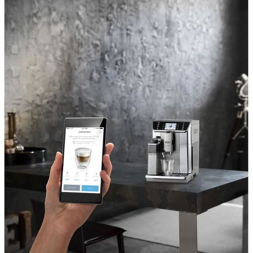 Machine Expresso Broyeur Connecté Ecam650.55.ms Primadonna Elite Gris