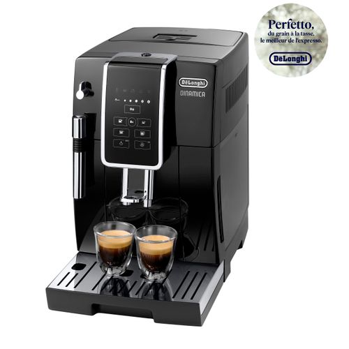 Expresso avec broyeur DELONGHI FEB35.15.B Dinamica noir vue 3/4