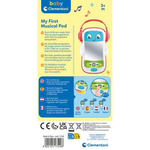 Baladeur Musical Portable - 12 Mélodies, Casque Détachable, Dès 3 Mois