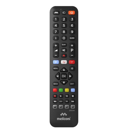 Télécommande MELICONI TLC EVO 7 vue de face