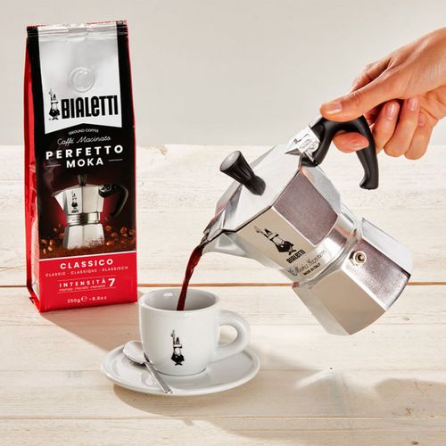 Cafetière Moka Express 18 Tasses (810 Ml) Aluminium - Poignée Bakélite, Soupape