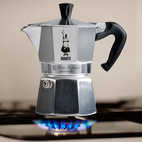 Cafetière Moka Express 18 Tasses (810 Ml) Aluminium - Poignée Bakélite, Soupape