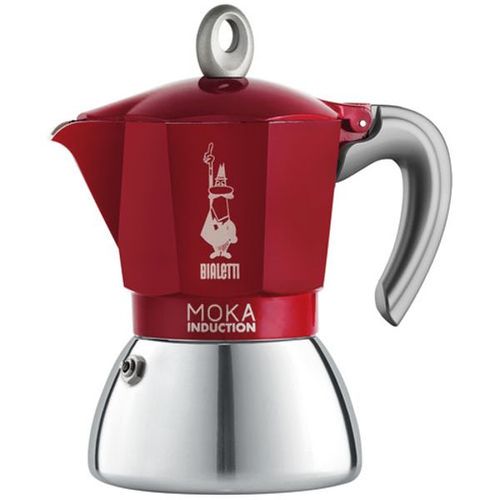 Cafetiere 4t Moka Induction Rouge**n - 6944