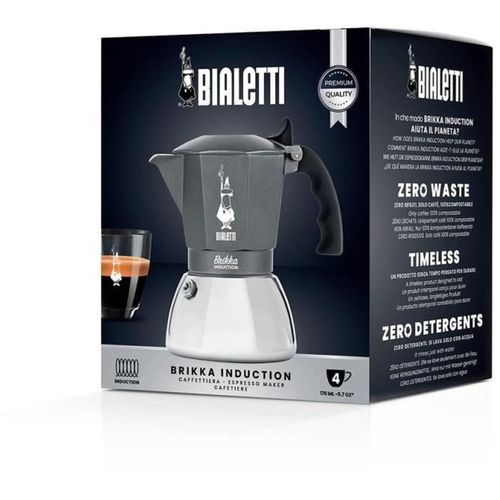 Brikka Induction Cafetière 4 Tasses — Induction, Anthracite
