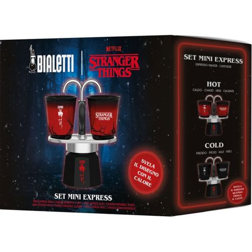 Mini Express Set Stranger Things - Cafetière 130 Ml + 2 Tasses Thermosensibles