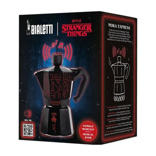 Moka Express Stranger Things 3 Tasses (130 Ml) - Aluminium, Bouton Musical USB‑c