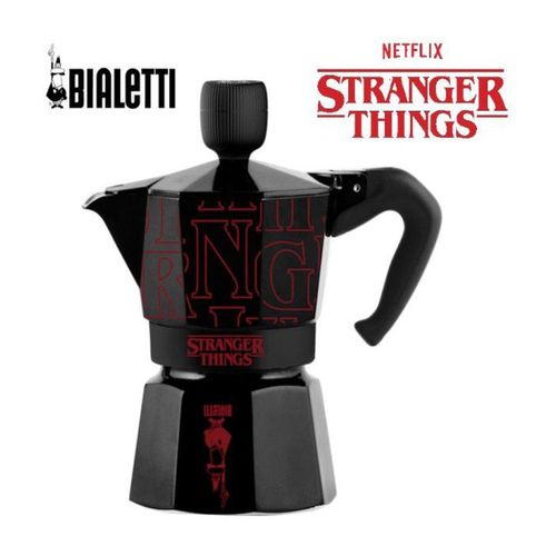Moka Express Stranger Things 3 Tasses (130 Ml) - Aluminium, Bouton Musical USB‑c