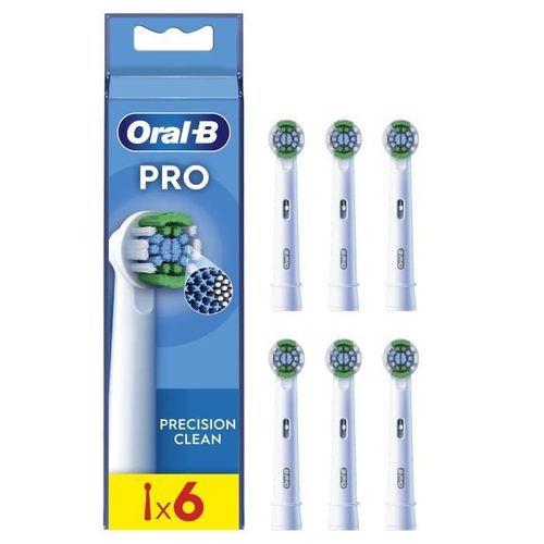 Brossette Oral-b - Precision Clean - Pour Brosse à Dent Électrique - Pack De 6
