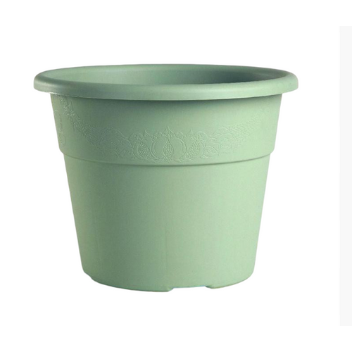 Pot De Fleurs "hedera" En Plastique - Vert Sauge - 9,7l