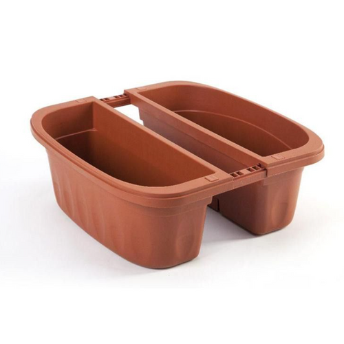 Double Jardinière - Klunia - 40 Cm - Terracotta