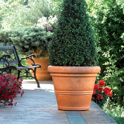 Pot De Fleurs - Chianti - D 30 Cm - Marron
