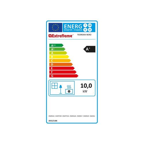 Poêle à Granulés De Bois 10kw Noir Teoremanoir