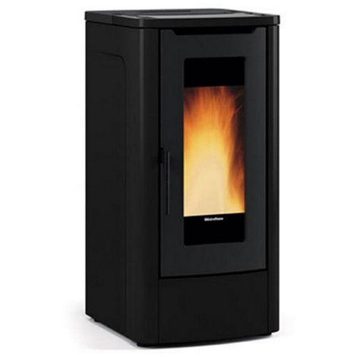 Poêle à Granulés De Bois 10kw Noir Teoremanoir