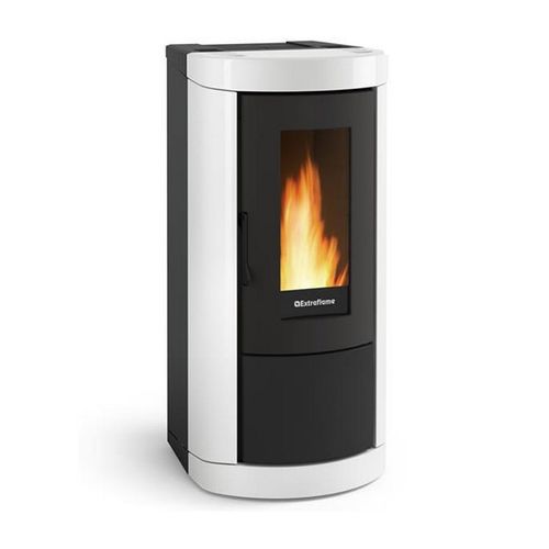 Poêle à Granulés De Bois 8kw Blanc Miettaevoblanc
