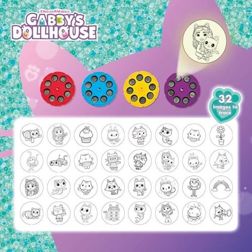Projecteur De Dessins - Gabby Et La Maison Magique - Accessoires Inclus - Modèles Variés
