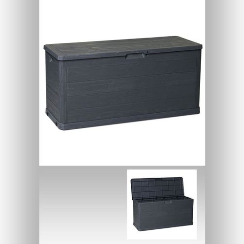 Coffre De Rangement 280 Litres -116,5 X 55,6 Cm - Gris