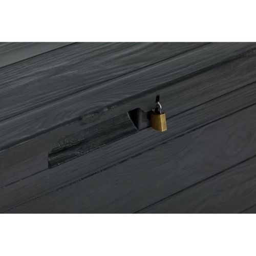 Coffre De Rangement 280 Litres -116,5 X 55,6 Cm - Gris