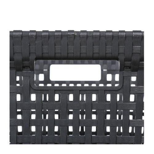 Panier à Linge 45l Gris 2 Poignées Intégrées L 59 X P 38.5 X H 26 Cm