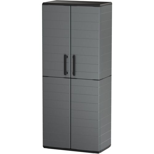 Armoire De Rangement En Polypropylène Gris 68 X 37 X 163 Cm