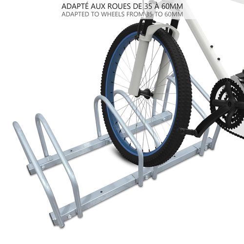 Ratelier Range Velo Acier Mural Et Sol 5 Velos
