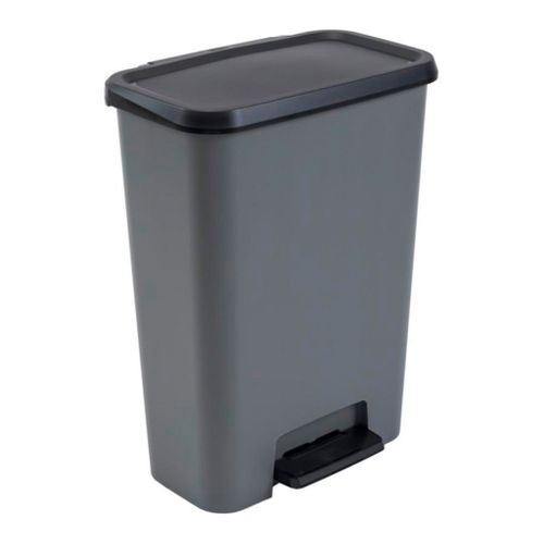 Poubelle 50 l COMPATTA Gris anthracite vue 3/4