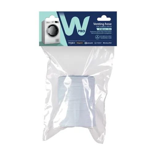 Gaine pour sèche-linge à WPRO évacuation ASG310 vue de face