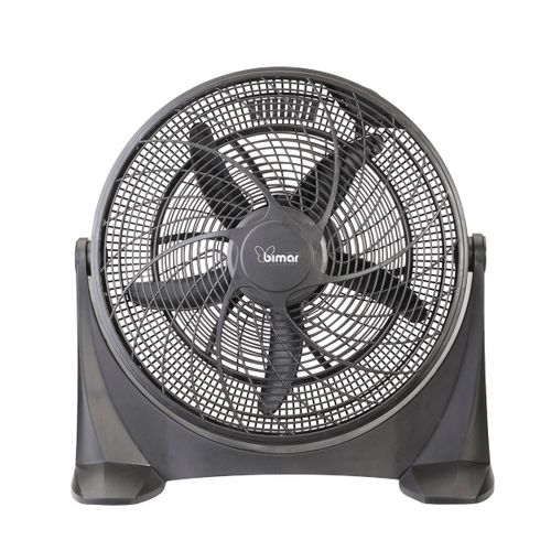 Ventilateur De Sol Asparagus, Plastique, Noir, 60,5x59,5x25 Cm