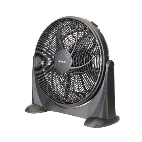 Ventilateur De Sol Asparagus, Plastique, Noir, 60,5x59,5x25 Cm