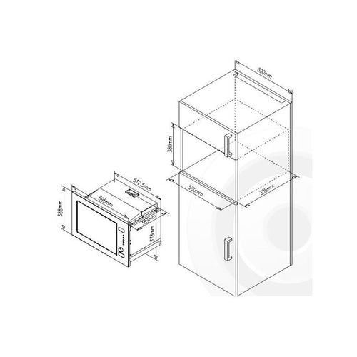 Micro-ondes Gril Encastrable 25l 900w Inox - Mic25gdfx