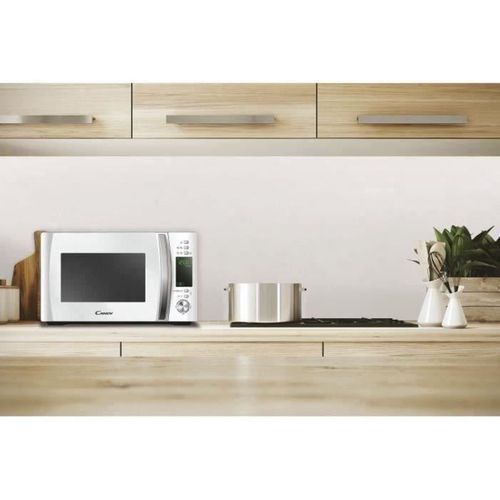 Four Micro-ondes Compact 20 L 700 W Blanc, 40 Programmes Automatiques
