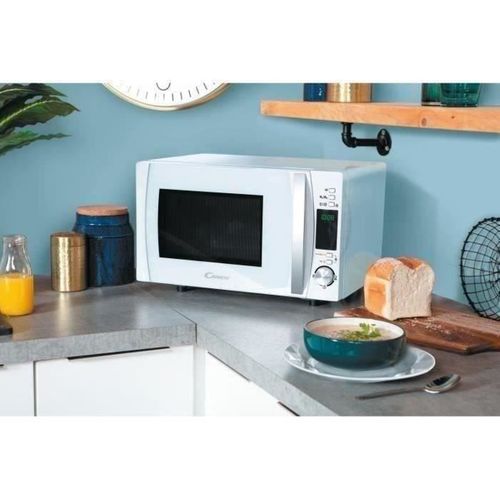 Four Micro-ondes Compact 20 L 700 W Blanc, 40 Programmes Automatiques