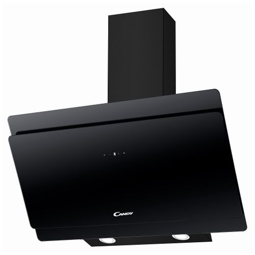 Hotte décorative CANDY CVMA90N 90cm noir vue 3/4