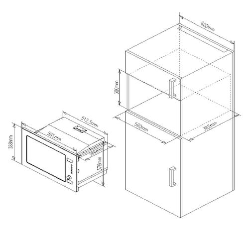 Micro-ondes + Gril Encastrable 28l 900w Inox - Rmg281in