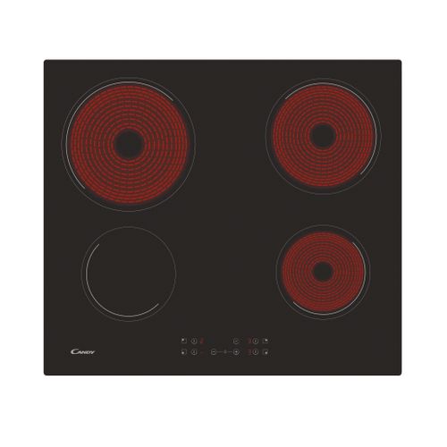 Table vitrocéramique CANDY CC64CH 4 foyers Noir
