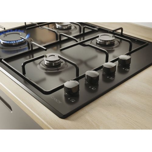 Table De Cuisson Gaz 60cm 4 Feux Noir Chw6lbb