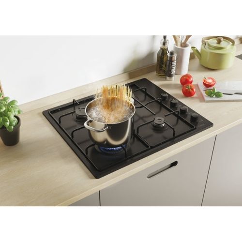 Table De Cuisson Gaz 60cm 4 Feux Noir Chw6lbb